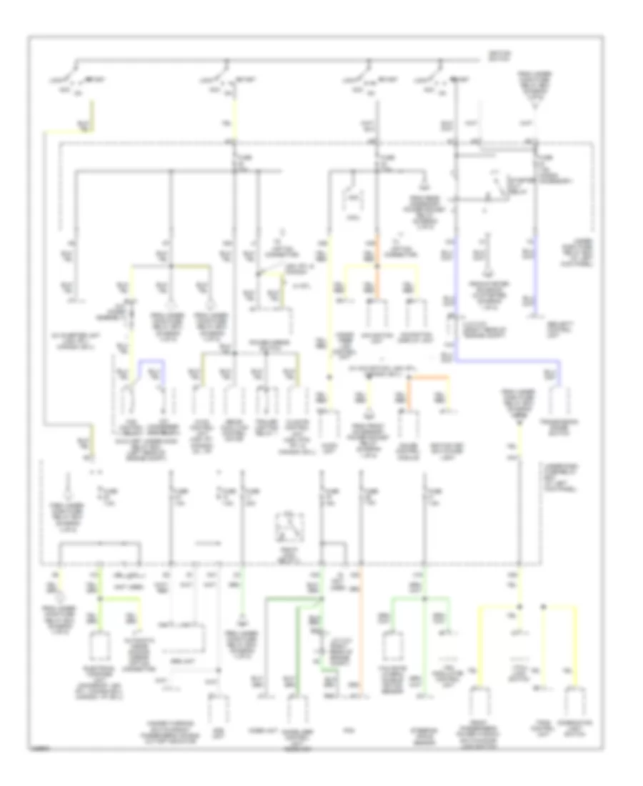 Power Distribution Wiring Diagram 5 of 5 for Honda Ridgeline RT 2011