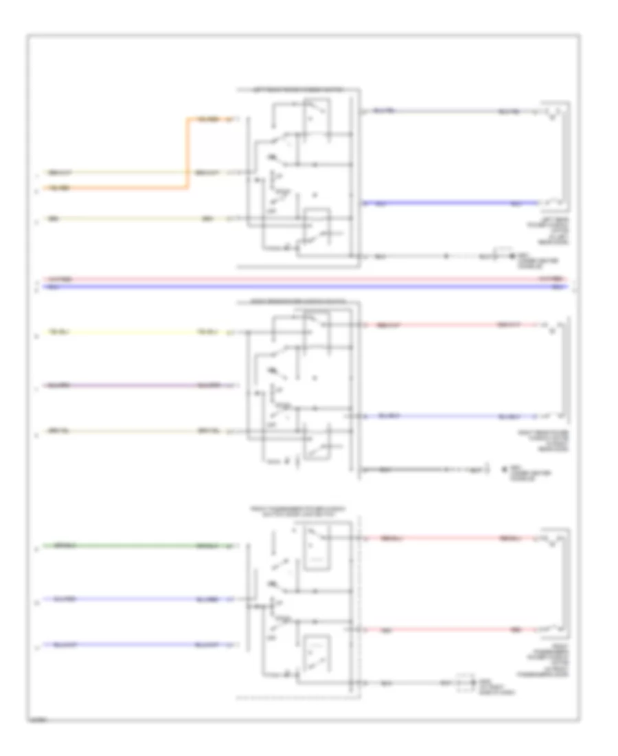 Power Windows Wiring Diagram 2 of 3 for Honda Ridgeline RT 2011
