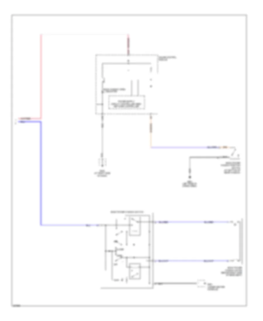 Power Windows Wiring Diagram 3 of 3 for Honda Ridgeline RT 2011