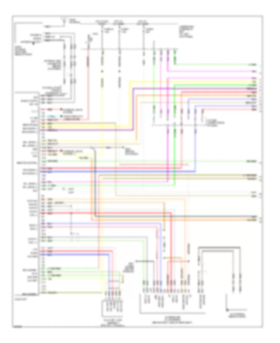 Radio Wiring Diagram, without Navigation (1 of 2) for Honda Ridgeline RT 2011
