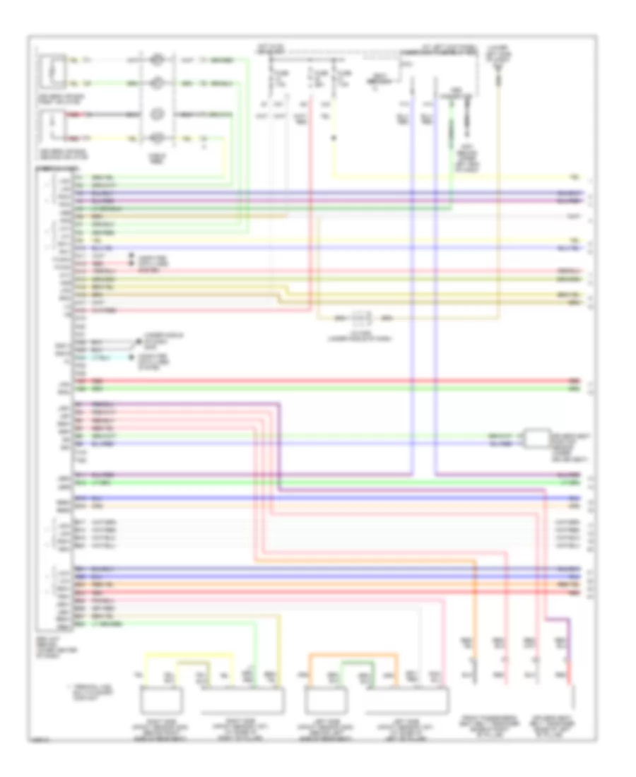 Supplemental Restraints Wiring Diagram 1 of 3 for Honda Ridgeline RT 2011