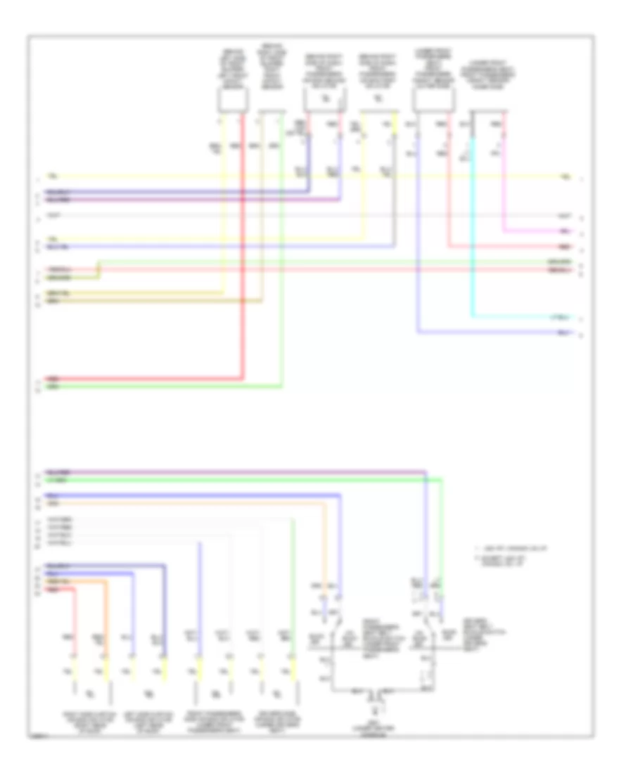Supplemental Restraints Wiring Diagram 2 of 3 for Honda Ridgeline RT 2011