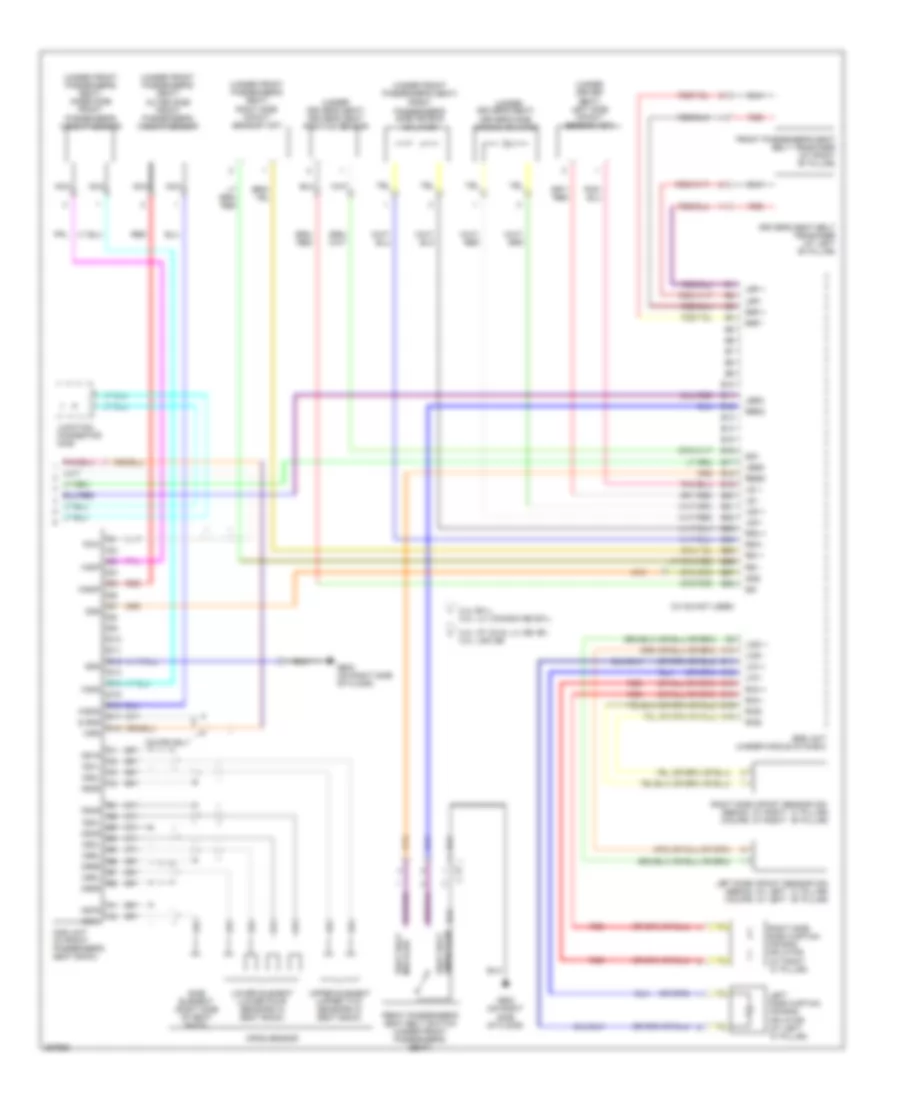 Supplemental Restraints Wiring Diagram, Except Hybrid (2 of 2) for Honda Accord EX 2007