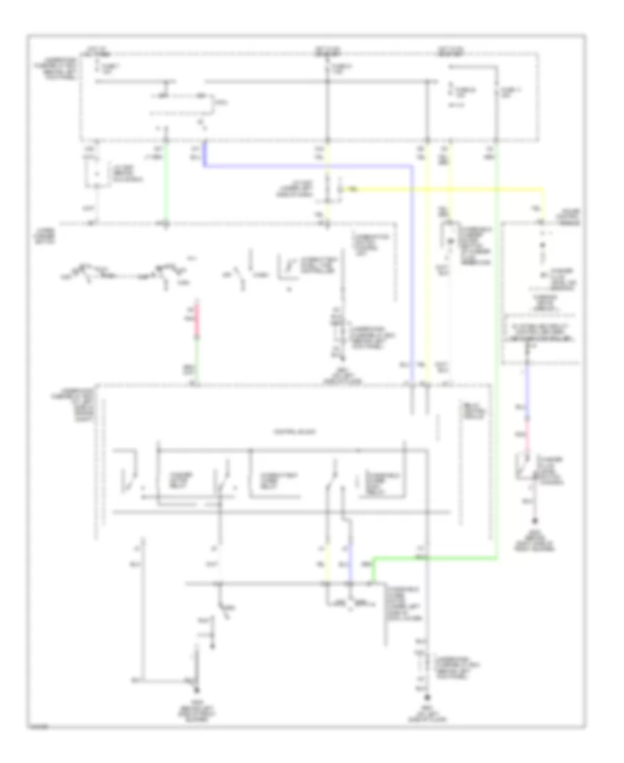 WiperWasher Wiring Diagram, Hybrid for Honda Accord EX 2007