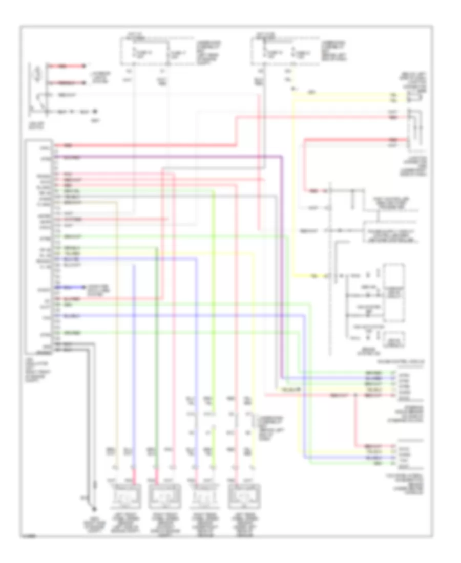 3 0L Anti lock Brakes Wiring Diagram Except Hybrid for Honda Accord EX 2007