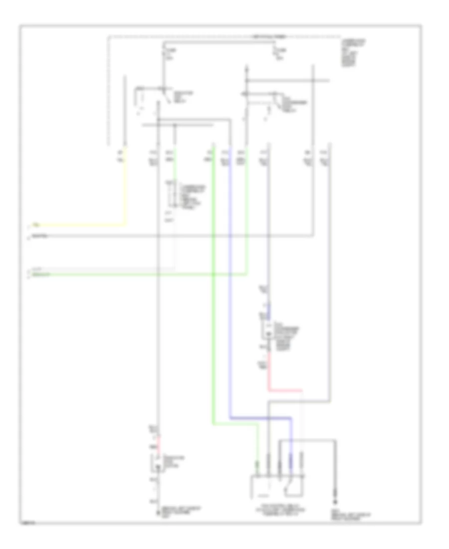 3.0L, Cooling Fan Wiring Diagram, Hybrid (2 of 2) for Honda Accord EX 2007
