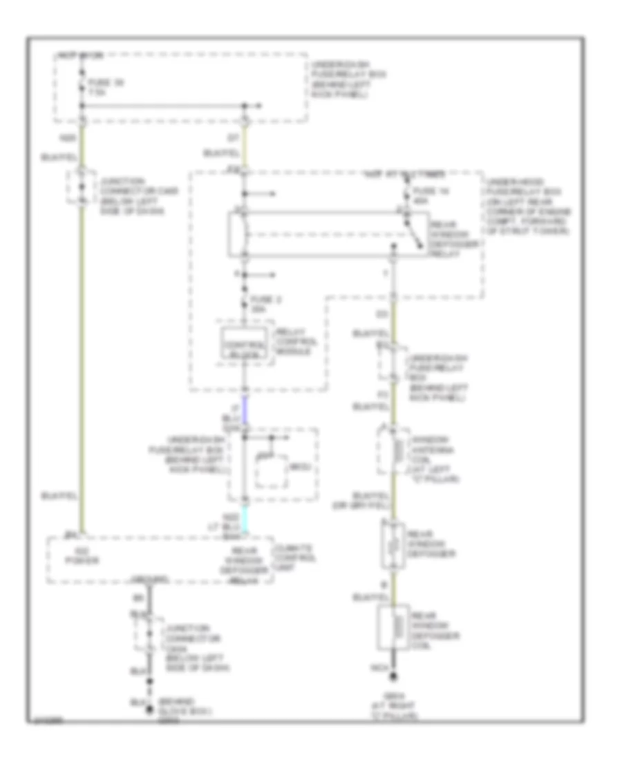 Rear Defogger Wiring Diagram Auto A C for Honda Accord EX 2007