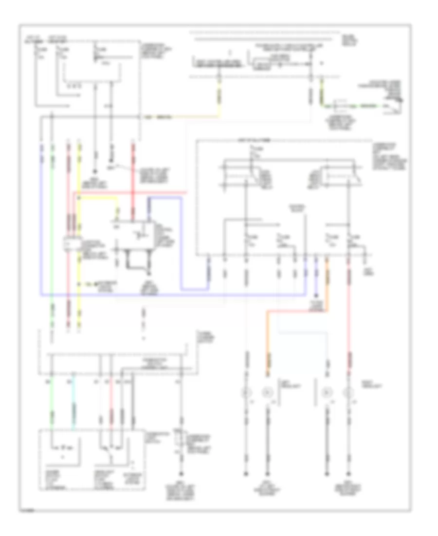 Headlamps Wiring Diagram Except Hybrid USA for Honda Accord EX 2007