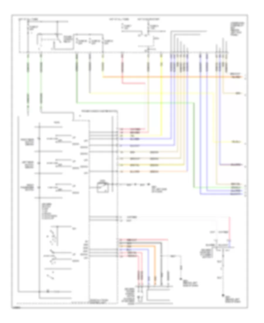 Power Windows Wiring Diagram Except Hybrid 1 of 2 for Honda Accord EX 2007