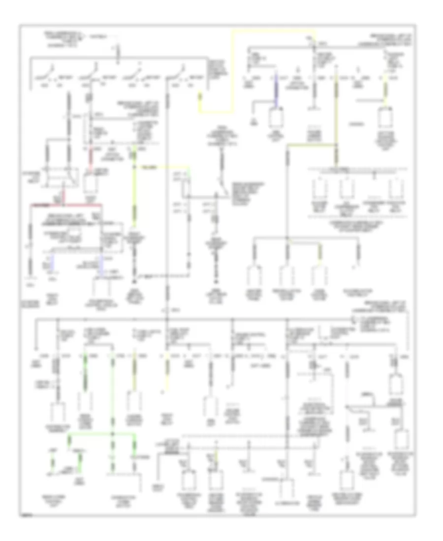 Power Distribution Wiring Diagram (2 of 3) for Honda CR-V LX 1997