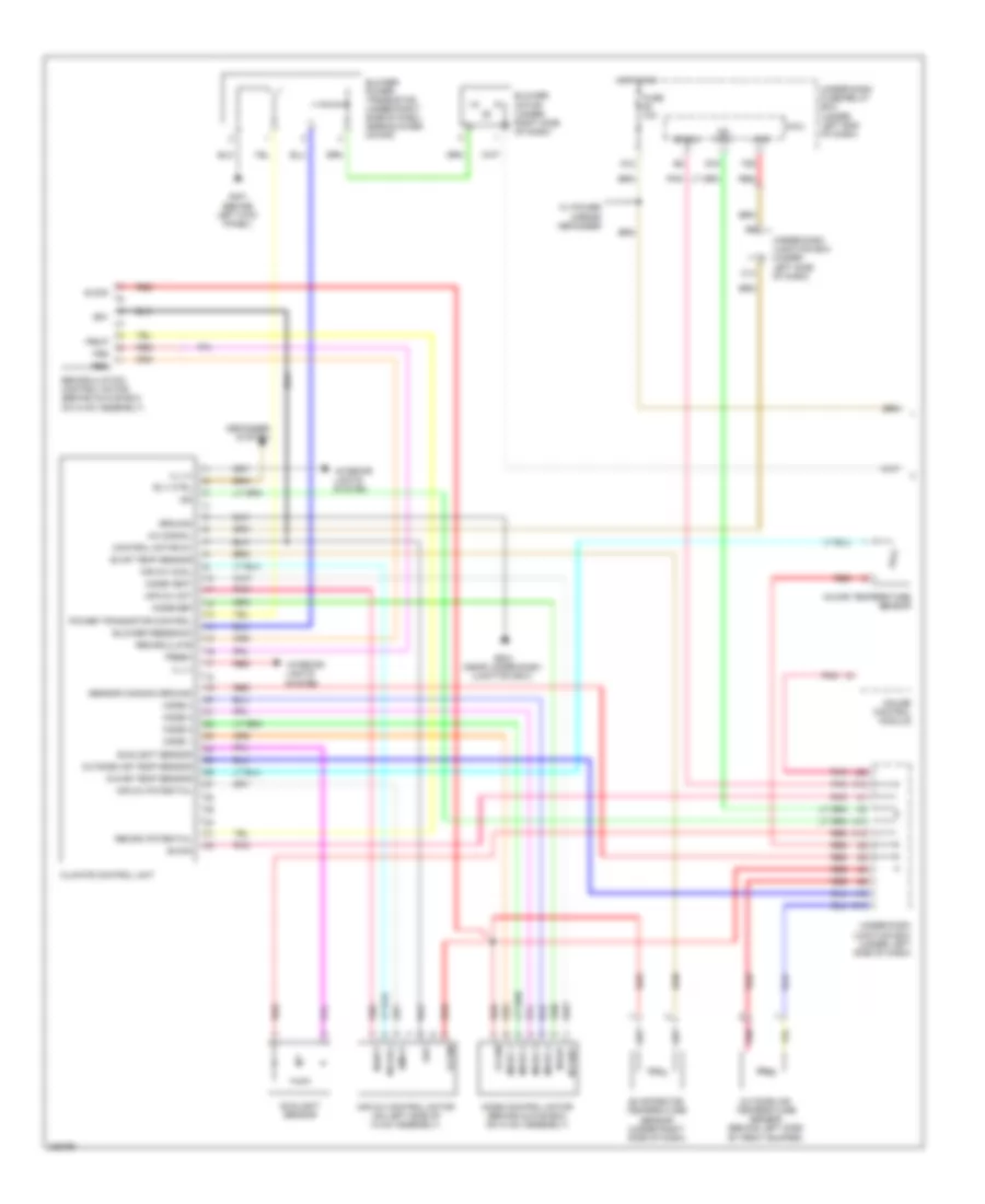 Automatic AC Wiring Diagram, Except Hybrid (1 of 2) for Honda Civic Hybrid 2010