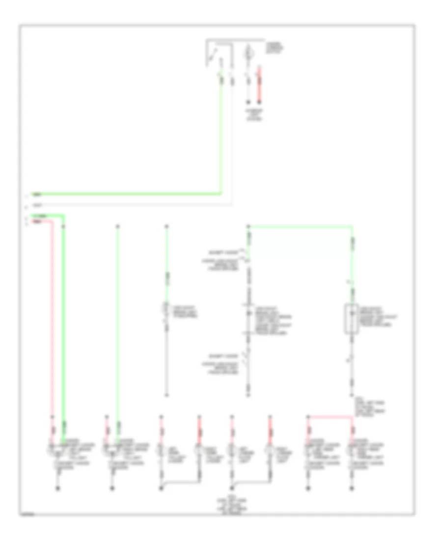 Exterior Lamps Wiring Diagram, Except Hybrid (2 of 2) for Honda Civic Hybrid 2010