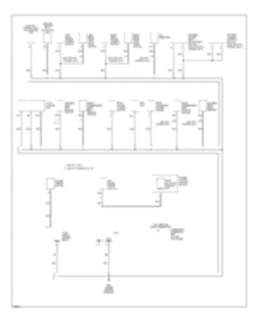 Ground Distribution Wiring Diagram (4 of 5) for Honda Ridgeline RTL 2011