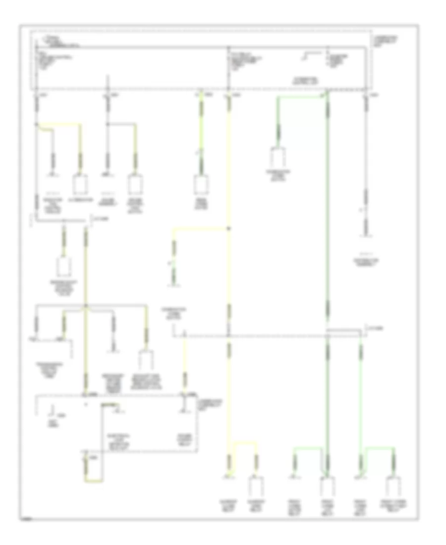 Power Distribution Wiring Diagram (4 of 4) for Honda Odyssey EX 1997