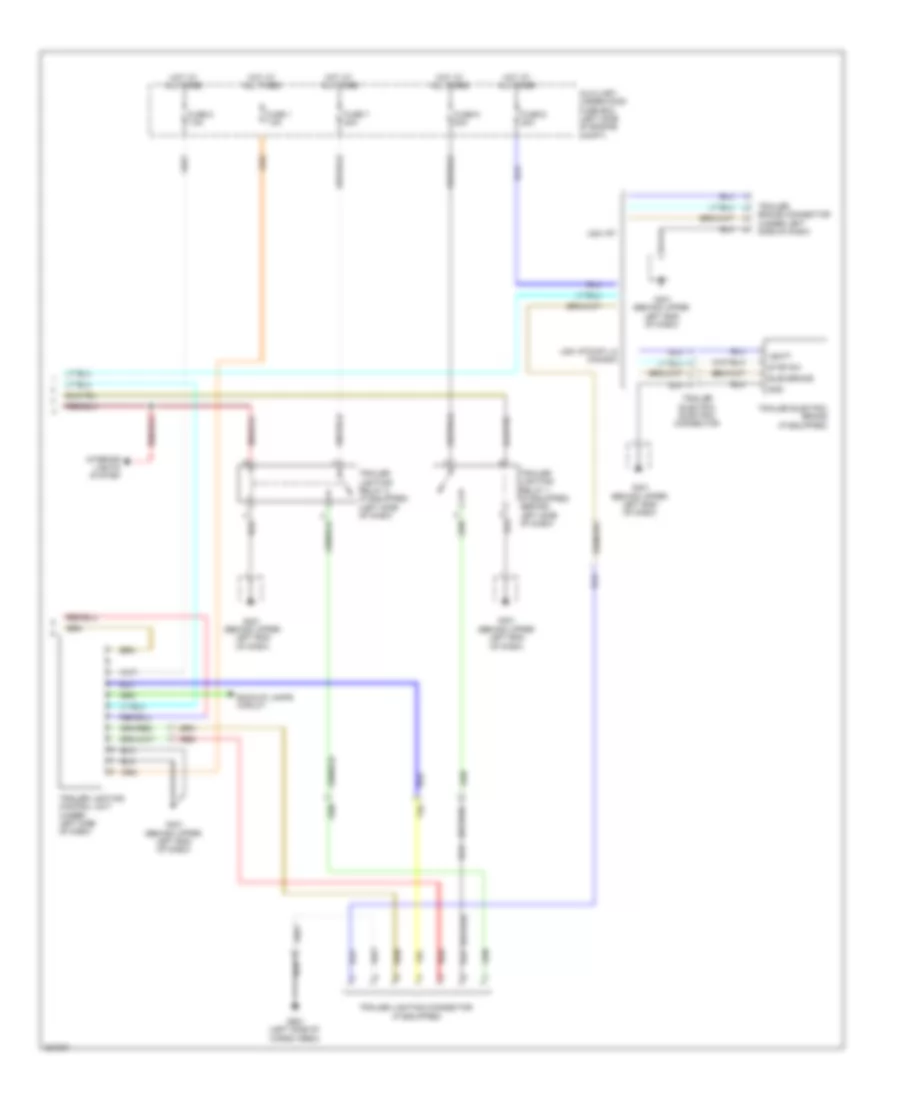 Exterior Lamps  Trailer Connector Wiring Diagram 3 of 3 for Honda Ridgeline RTS 2011