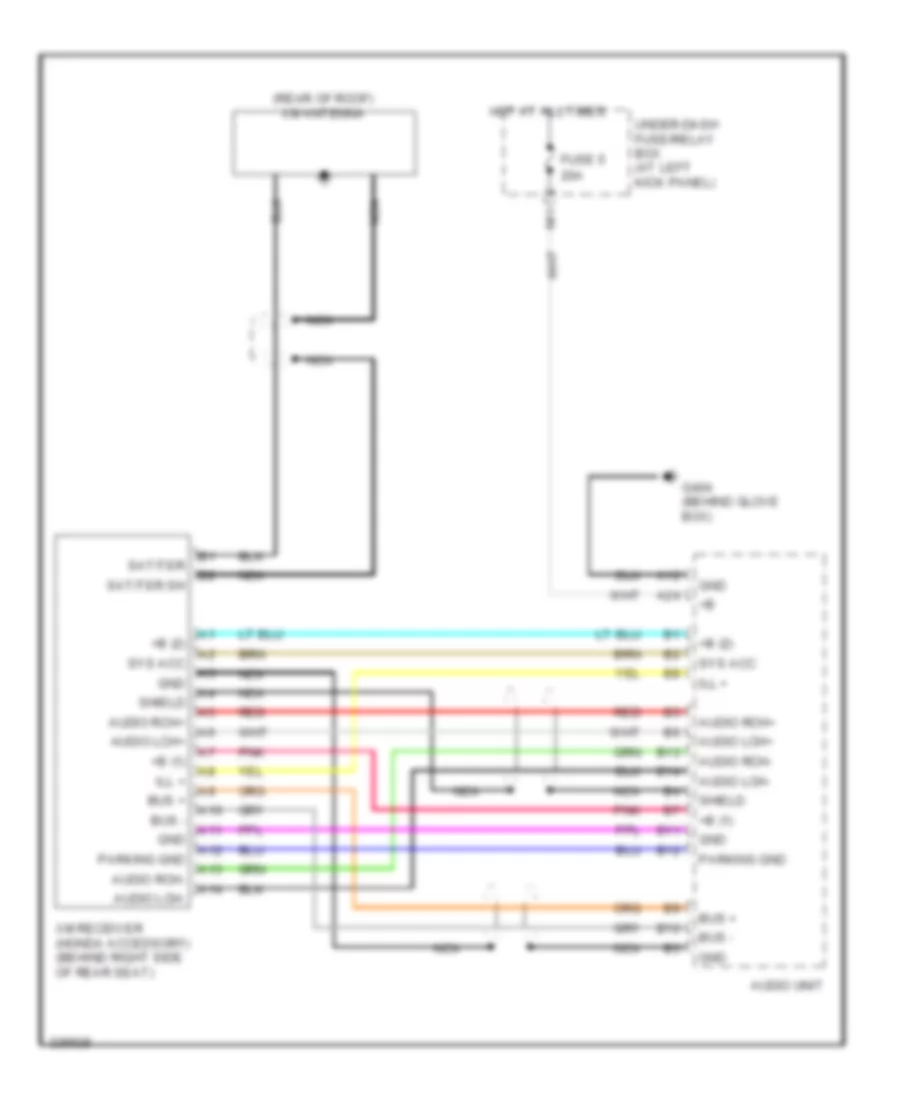 XM Receiver Wiring Diagram for Honda Ridgeline RTS 2011