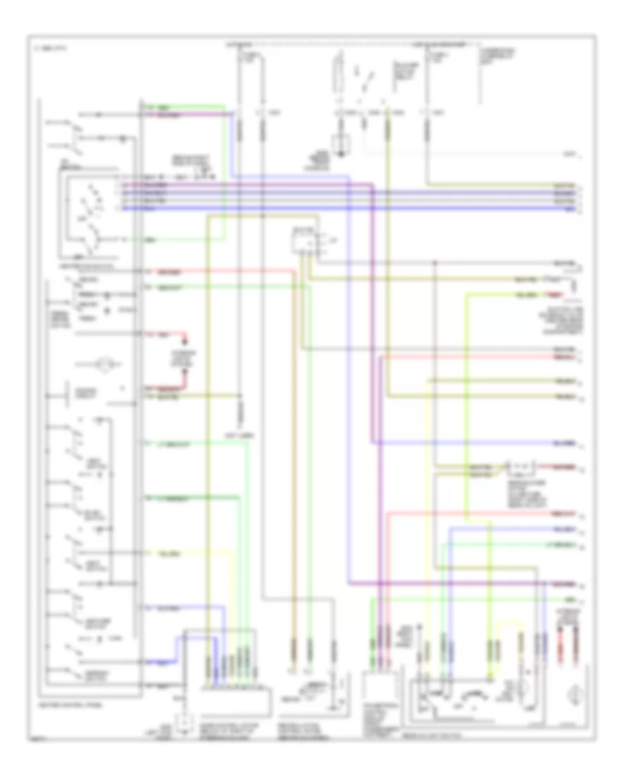 Электросхема кондиционера (1 из 2) для Honda Odyssey LX 1997