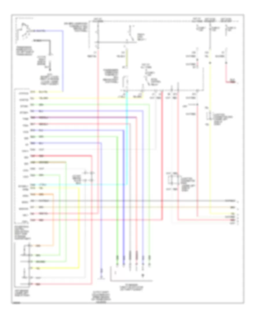 Cruise Control Wiring Diagram 1 of 2 for Honda Odyssey Touring 2008
