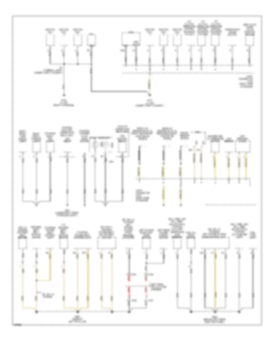 Ground Distribution Wiring Diagram 2 of 5 for Honda Odyssey Touring 2008