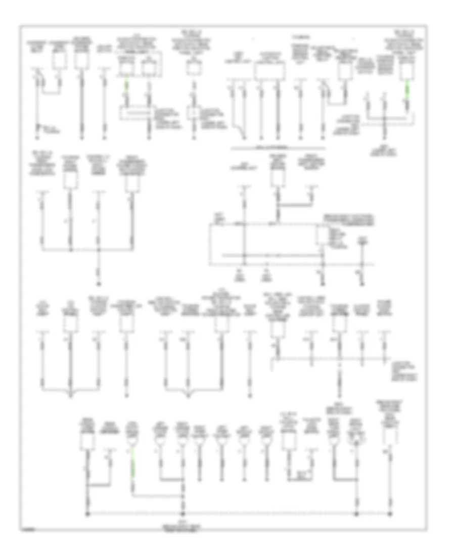 Ground Distribution Wiring Diagram 3 of 5 for Honda Odyssey Touring 2008