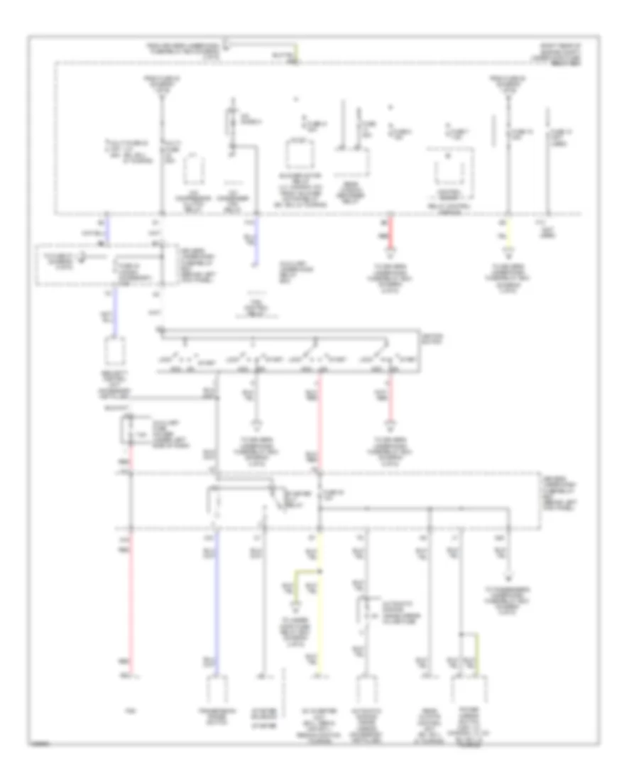 Power Distribution Wiring Diagram 2 of 6 for Honda Odyssey Touring 2008
