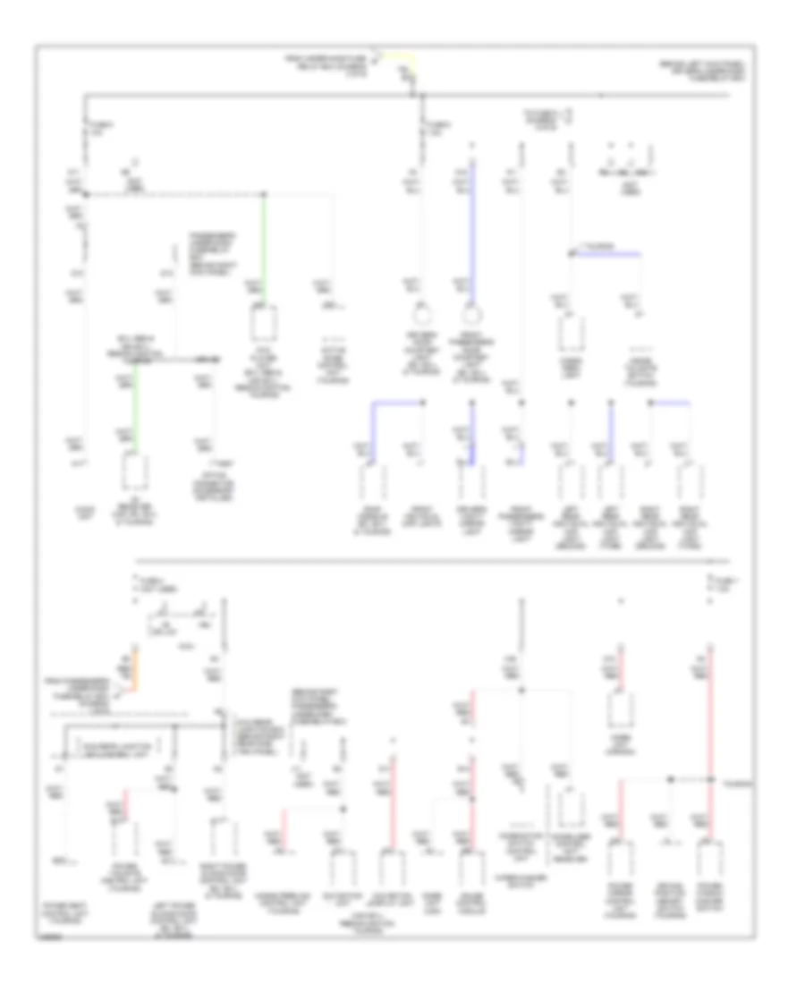 Power Distribution Wiring Diagram (3 of 6) for Honda Odyssey Touring 2008
