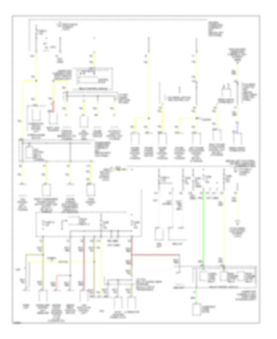 Power Distribution Wiring Diagram 4 of 6 for Honda Odyssey Touring 2008