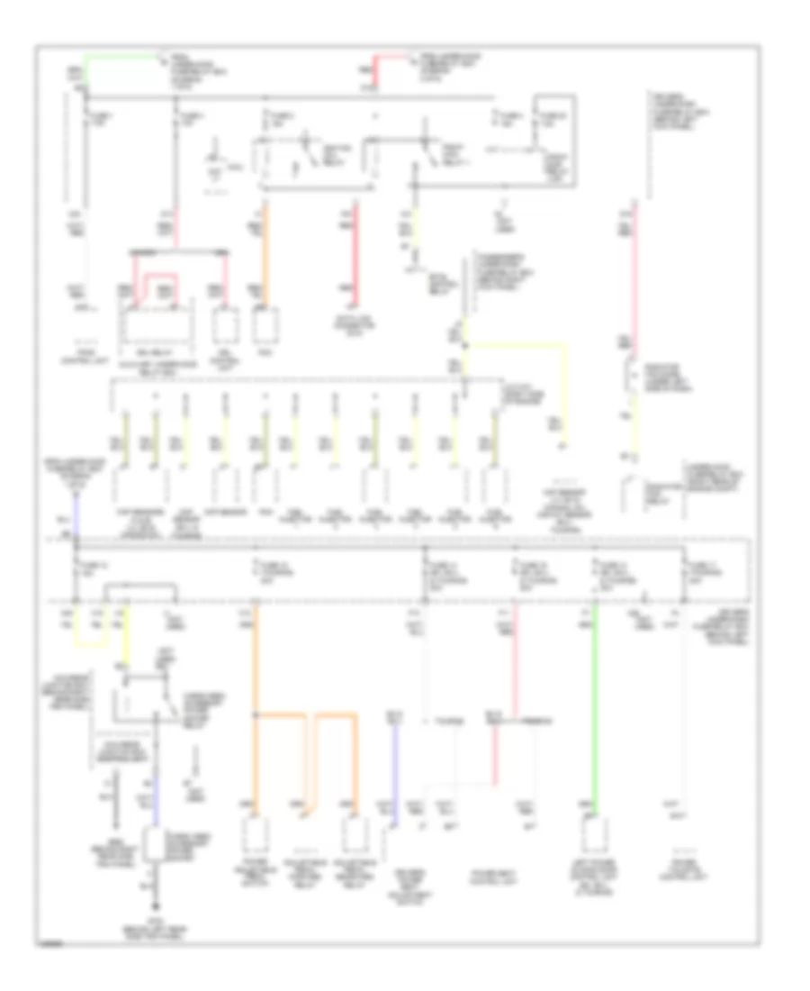 Power Distribution Wiring Diagram (6 of 6) for Honda Odyssey Touring 2008