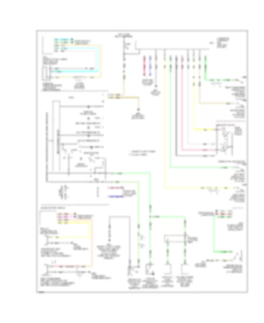 Warning Systems Wiring Diagram, Hybrid for Honda Accord LX 2014