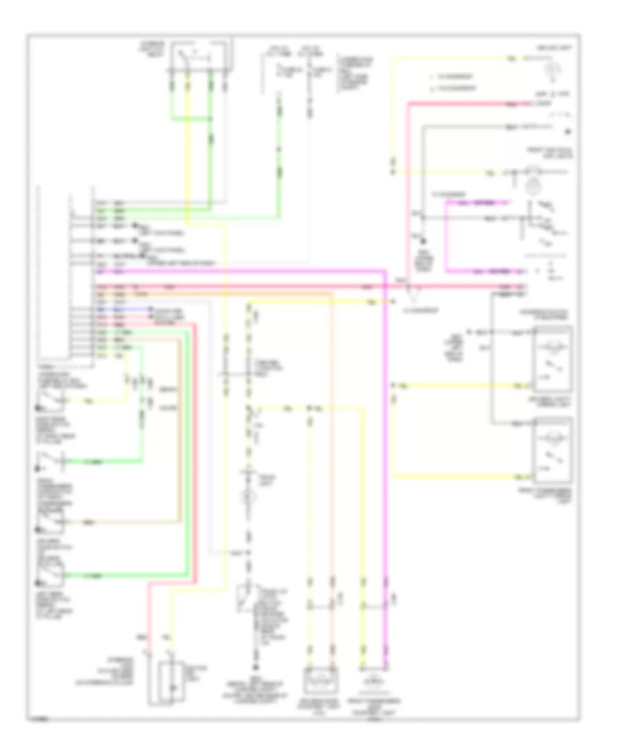 Courtesy Lamps Wiring Diagram Except Hybrid for Honda Accord LX 2014