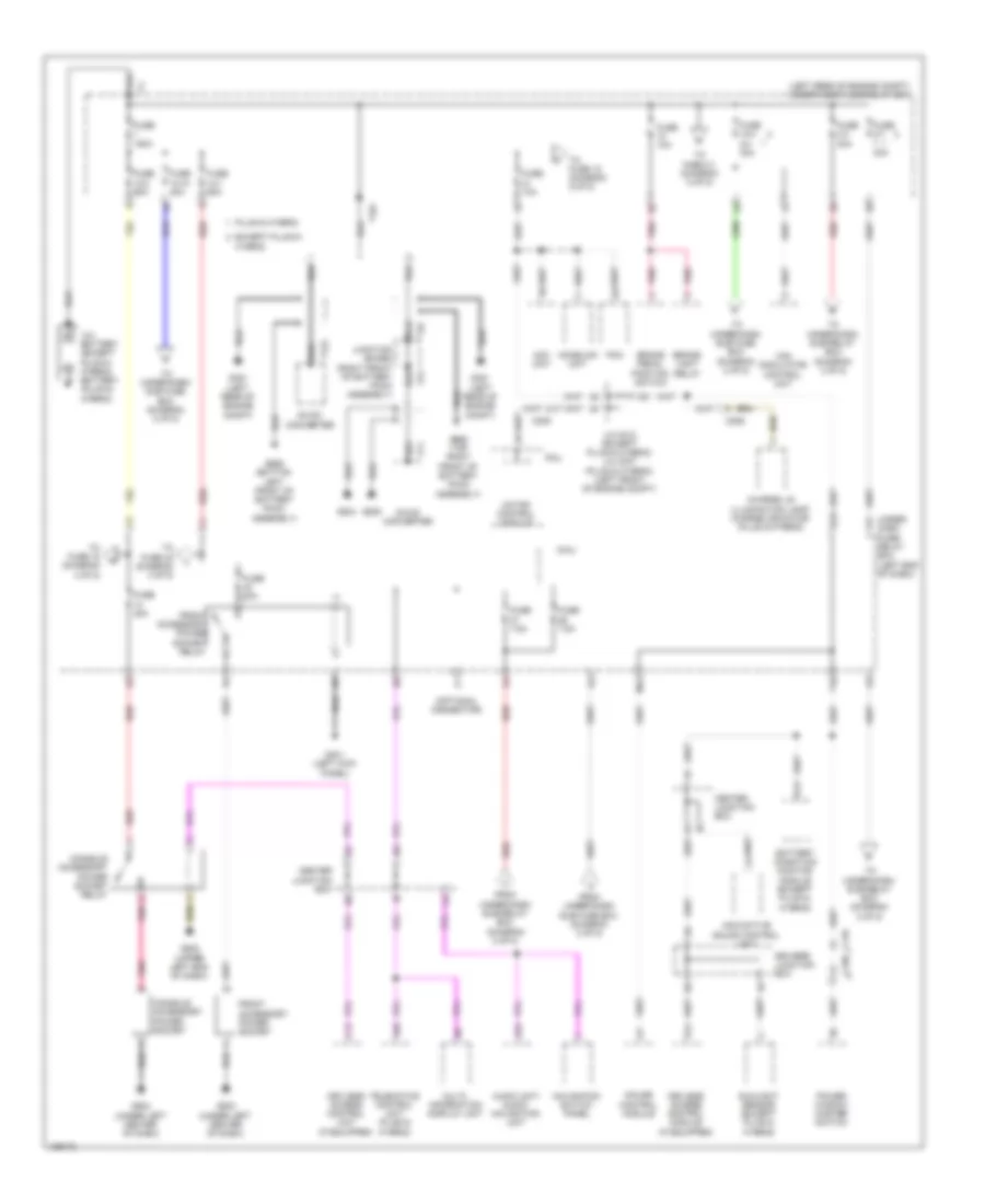 Power Distribution Wiring Diagram, Hybrid (1 of 5) for Honda Accord LX 2014