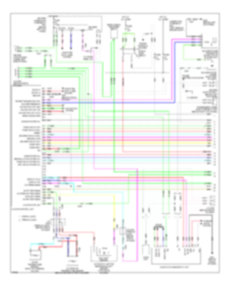 2.4L, Automatic AC Wiring Diagram, with Navigation (1 of 3) for Honda Accord EX 2012