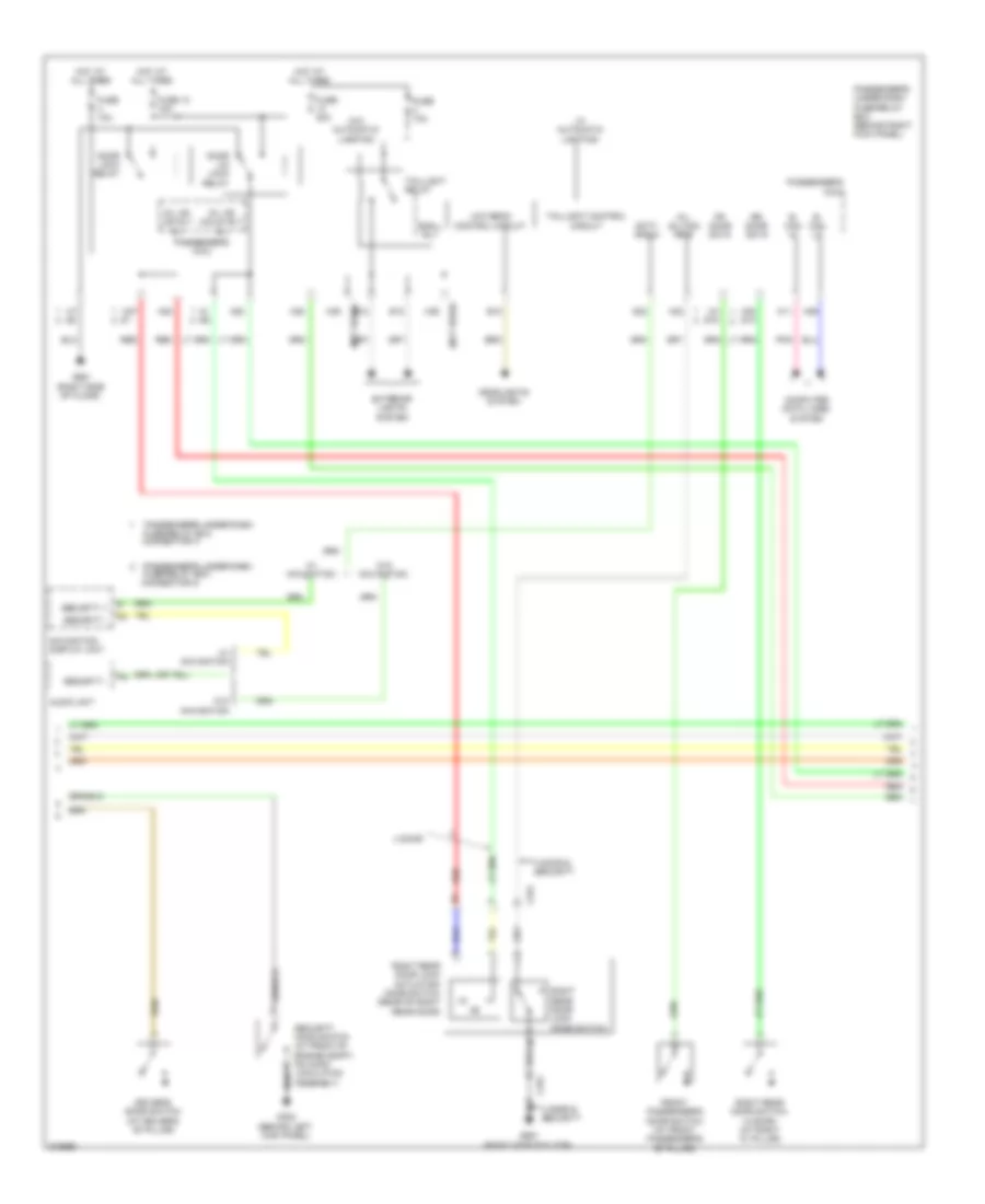 Forced Entry Wiring Diagram 2 of 3 for Honda Accord EX 2012