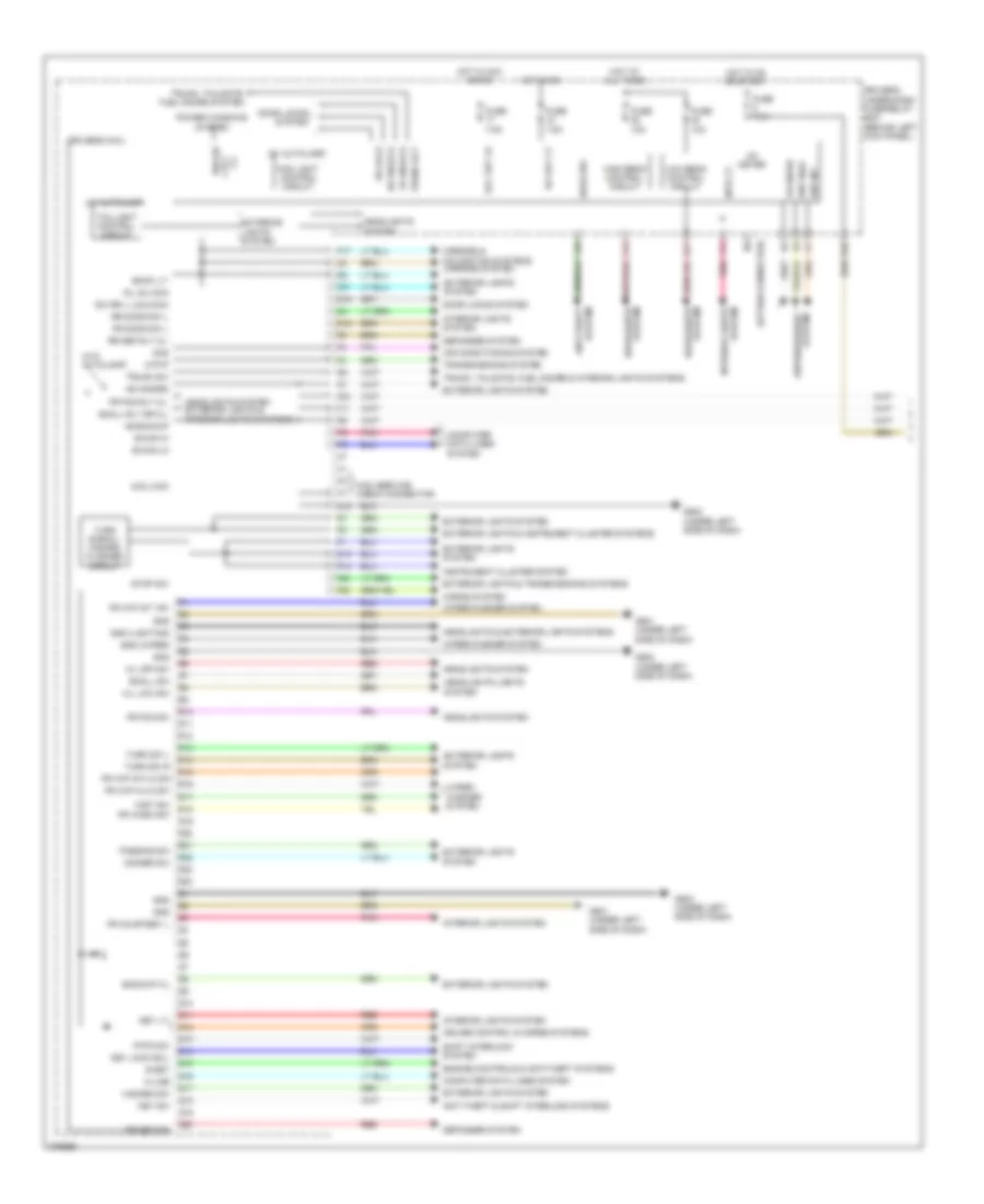 Body Control Modules Wiring Diagram 1 of 2 for Honda Accord EX 2012