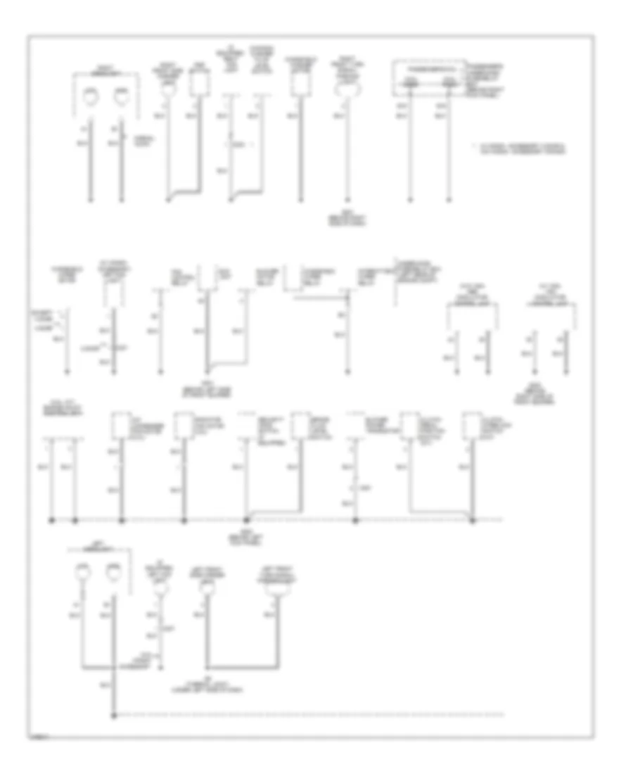 Ground Distribution Wiring Diagram (2 of 5) for Honda Accord EX 2012