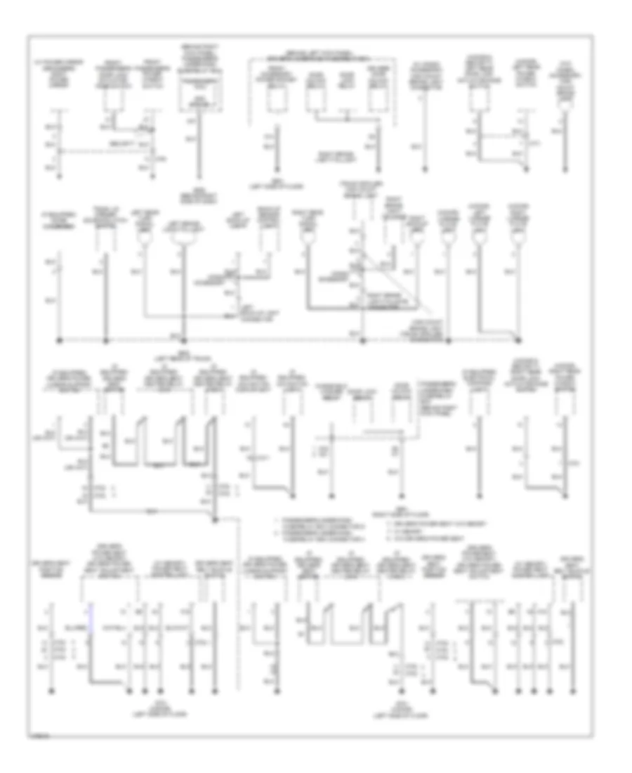 Ground Distribution Wiring Diagram (4 of 5) for Honda Accord EX 2012