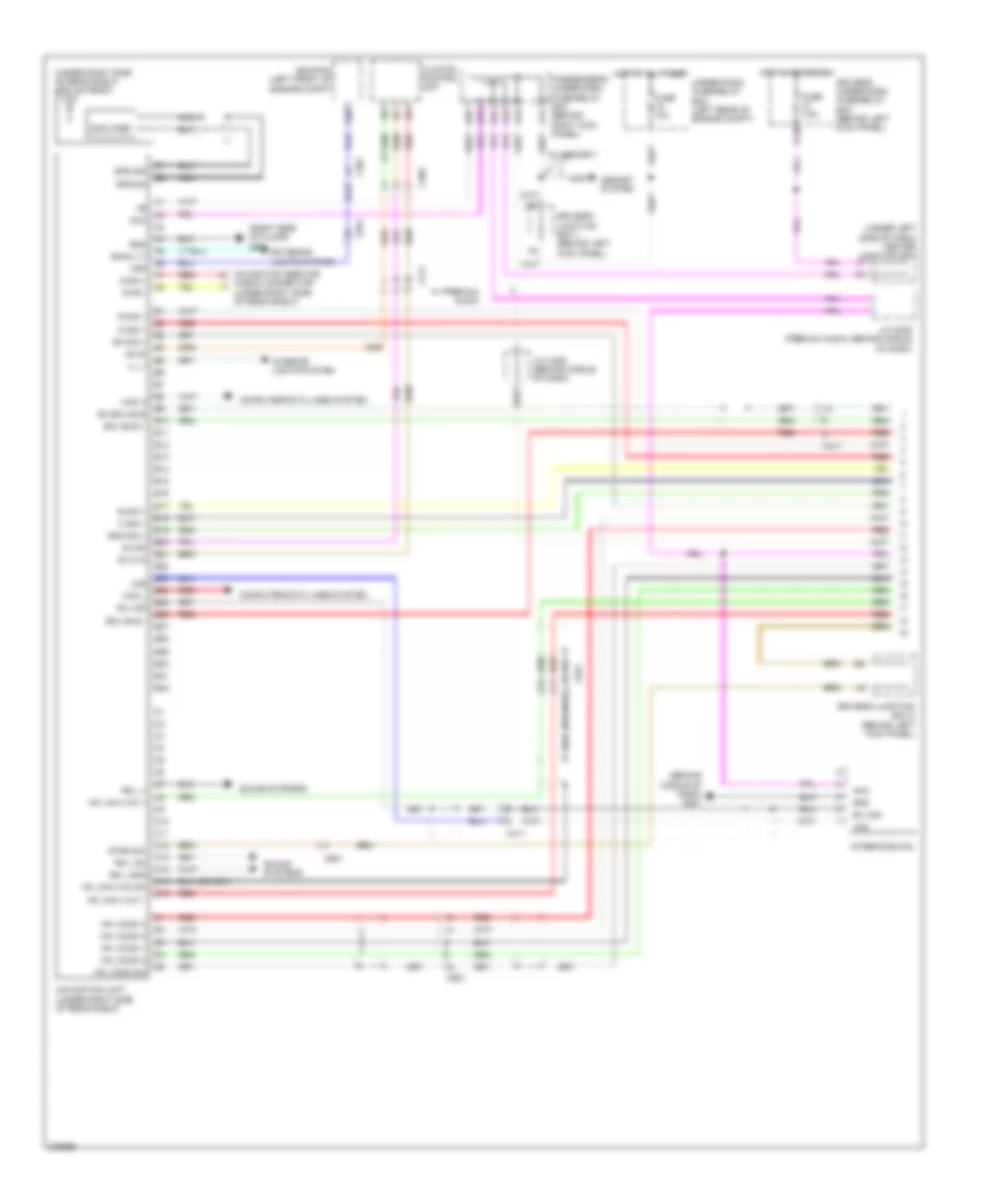 Navigation Wiring Diagram 1 of 2 for Honda Accord EX 2012