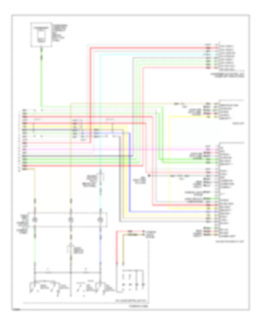 Navigation Wiring Diagram 2 of 2 for Honda Accord EX 2012