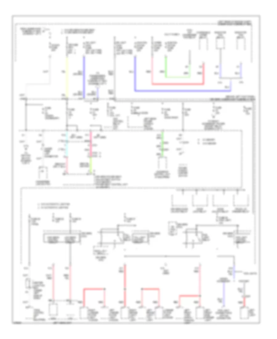 Power Distribution Wiring Diagram 4 of 7 for Honda Accord EX 2012