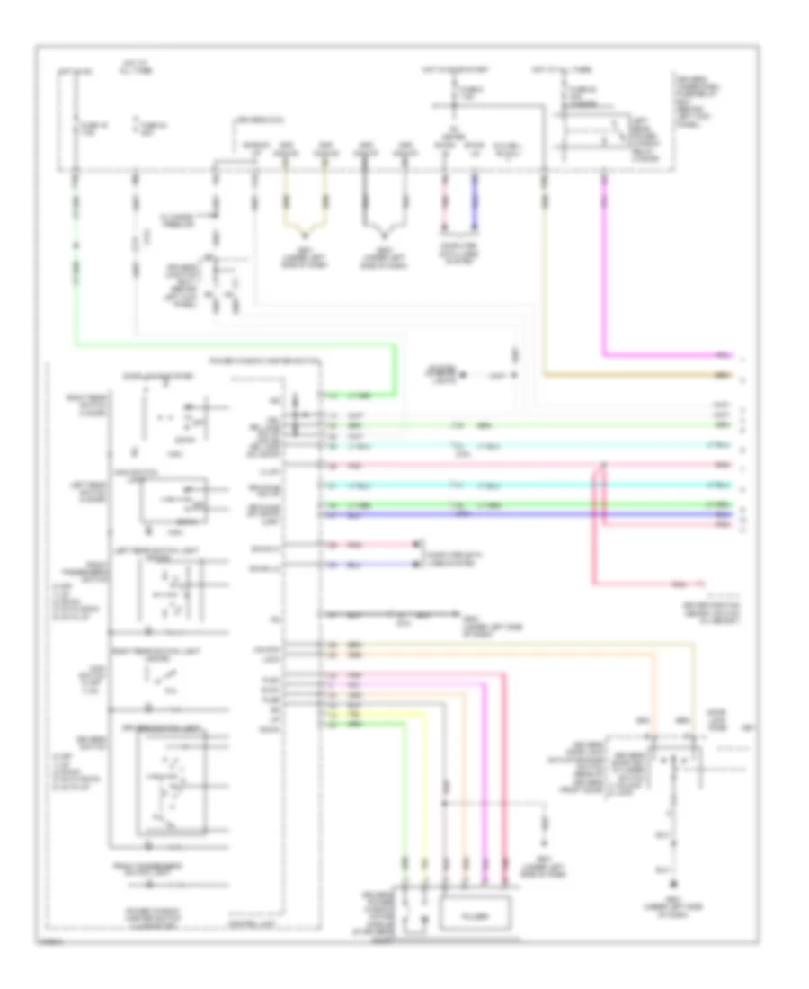 Power Windows Wiring Diagram 1 of 3 for Honda Accord EX 2012