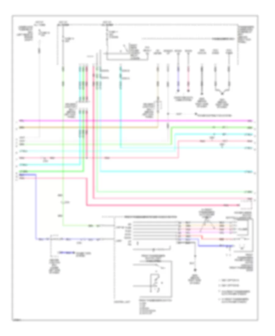 Power Windows Wiring Diagram (2 of 3) for Honda Accord EX 2012