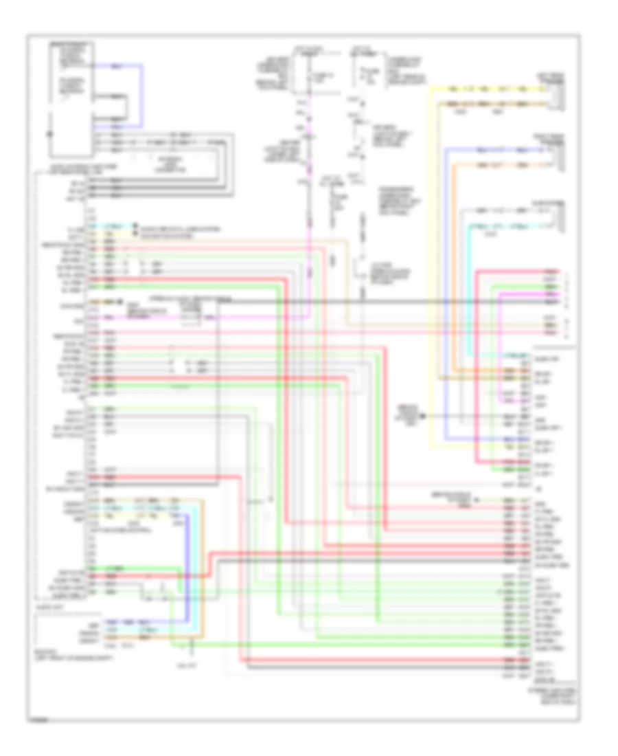 Premium Radio Wiring Diagram, with Navigation (1 of 3) for Honda Accord EX 2012
