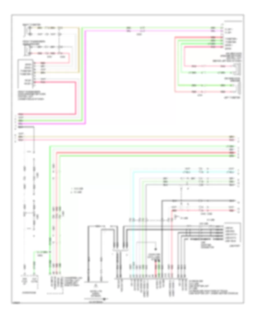 Premium Radio Wiring Diagram, with Navigation (2 of 3) for Honda Accord EX 2012