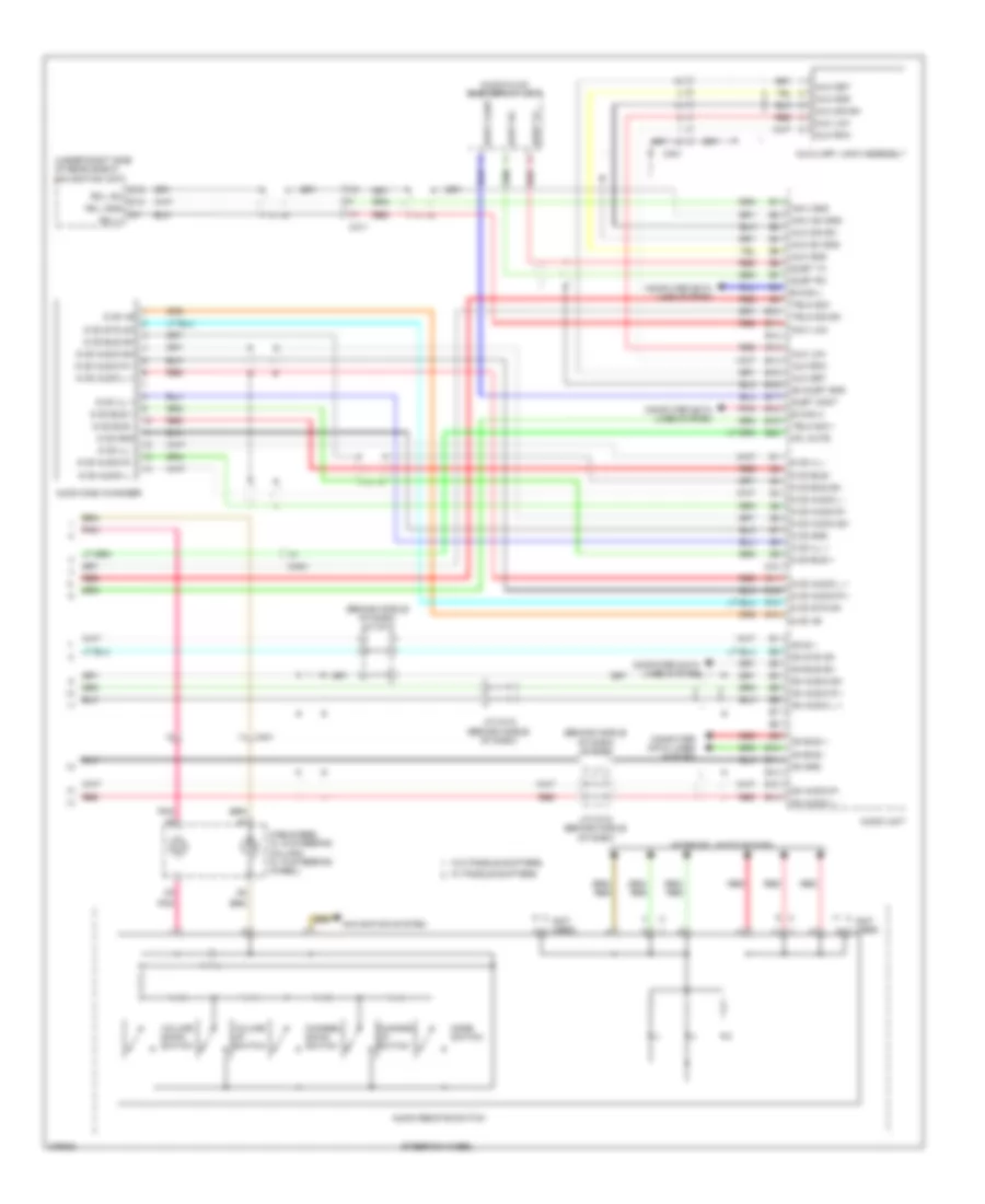 Premium Radio Wiring Diagram, with Navigation (3 of 3) for Honda Accord EX 2012