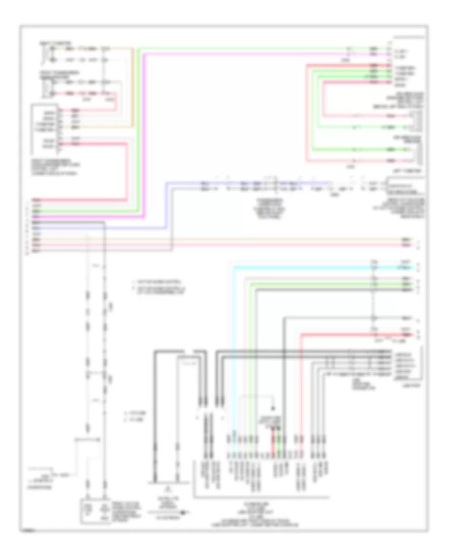 Premium Radio Wiring Diagram, without Navigation (2 of 3) for Honda Accord EX 2012
