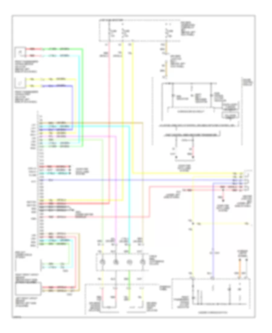 Supplemental Restraints Wiring Diagram, 4 Door (1 of 3) for Honda Accord EX 2012