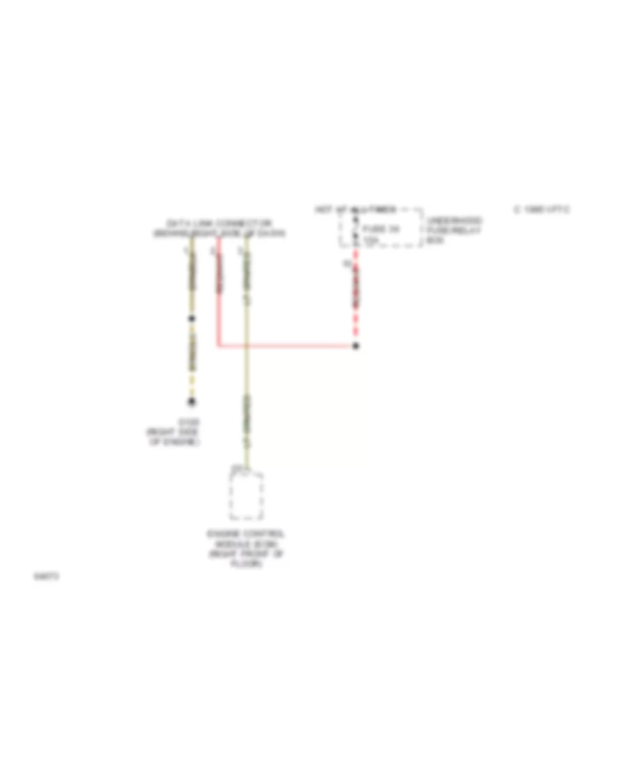 Data Link Connector Wiring Diagram for Honda Accord DX 1994