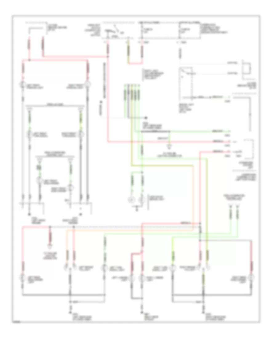 Exterior Light Wiring Diagram, Wagon (1 of 2) for Honda Accord DX 1994