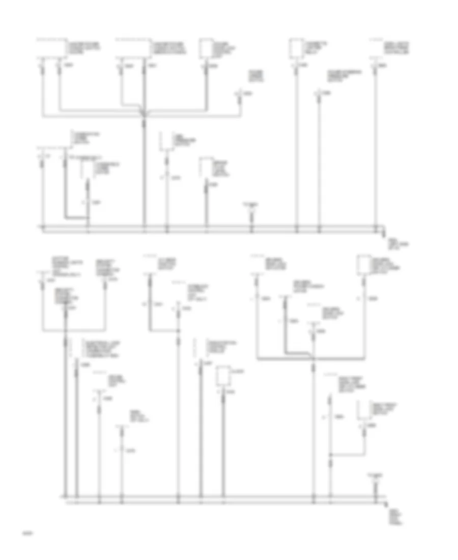 Ground Distribution Wiring Diagram (2 of 4) for Honda Accord DX 1994