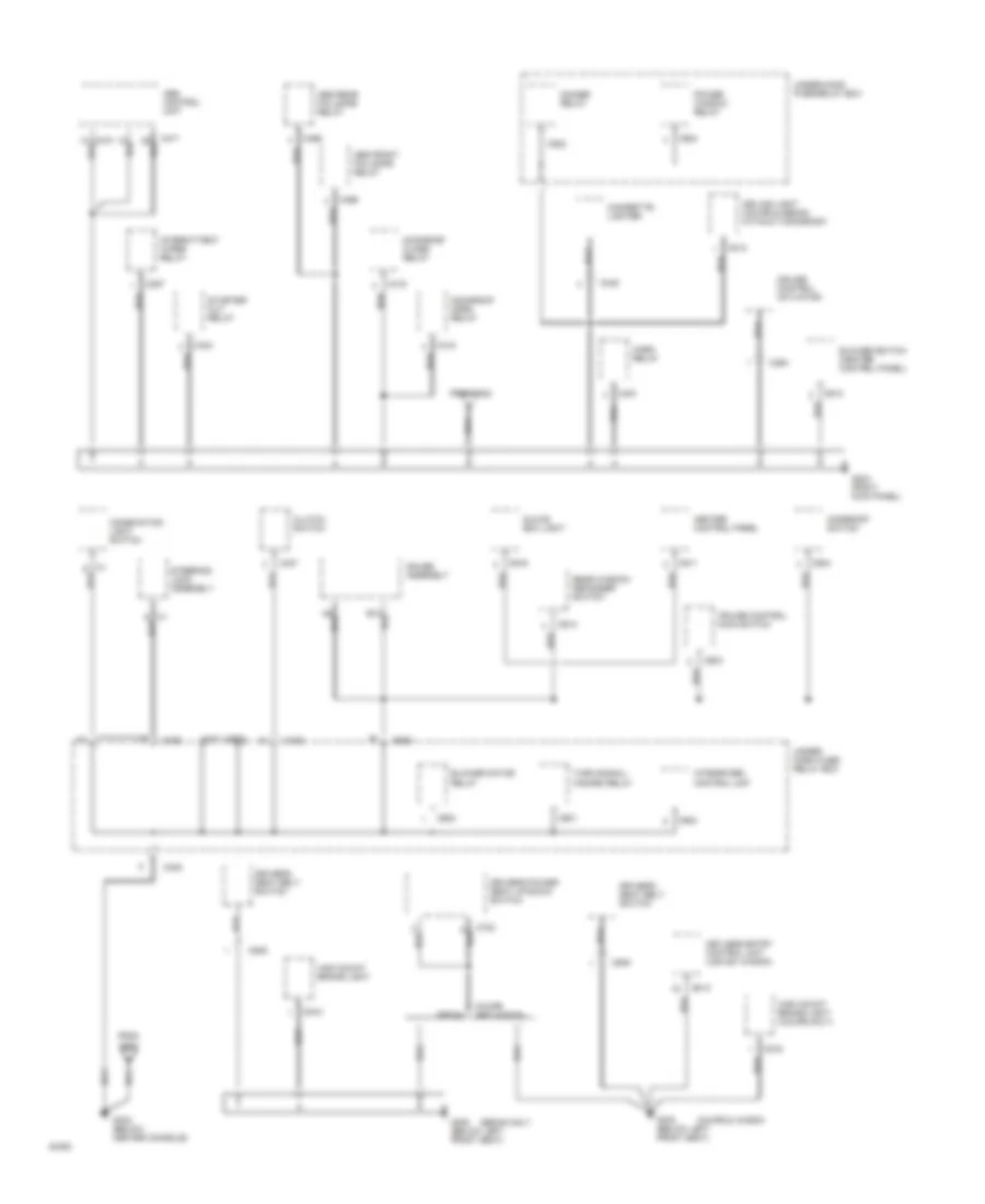 Ground Distribution Wiring Diagram 3 of 4 for Honda Accord DX 1994